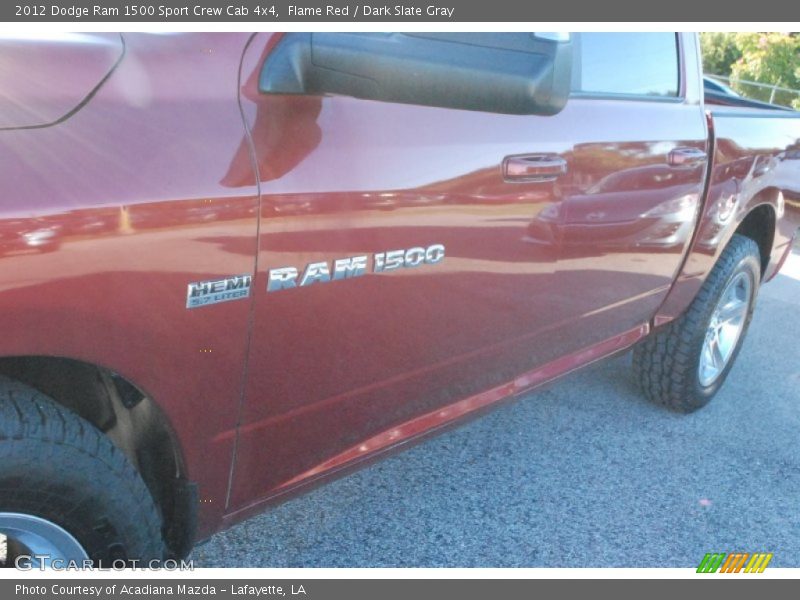 Flame Red / Dark Slate Gray 2012 Dodge Ram 1500 Sport Crew Cab 4x4