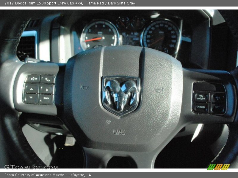 Flame Red / Dark Slate Gray 2012 Dodge Ram 1500 Sport Crew Cab 4x4