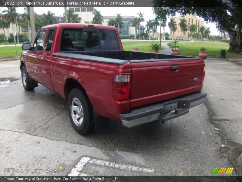 Toreador Red Metallic / Dark Graphite 2002 Ford Ranger XLT SuperCab