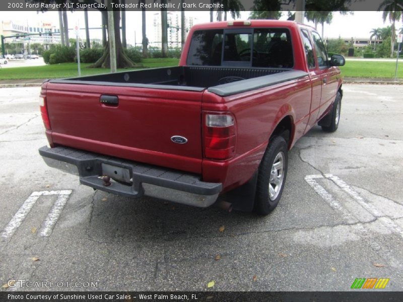 Toreador Red Metallic / Dark Graphite 2002 Ford Ranger XLT SuperCab
