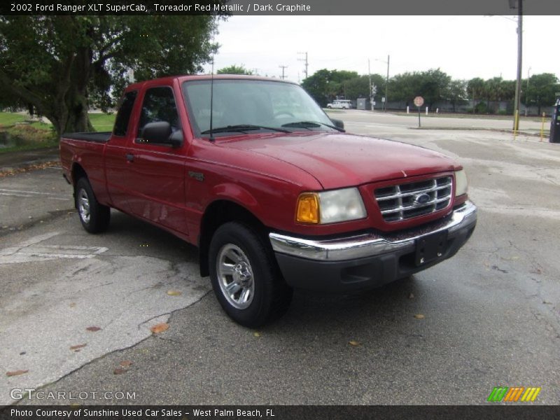 Toreador Red Metallic / Dark Graphite 2002 Ford Ranger XLT SuperCab