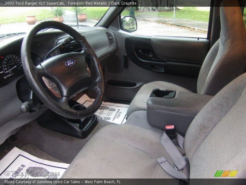 Toreador Red Metallic / Dark Graphite 2002 Ford Ranger XLT SuperCab