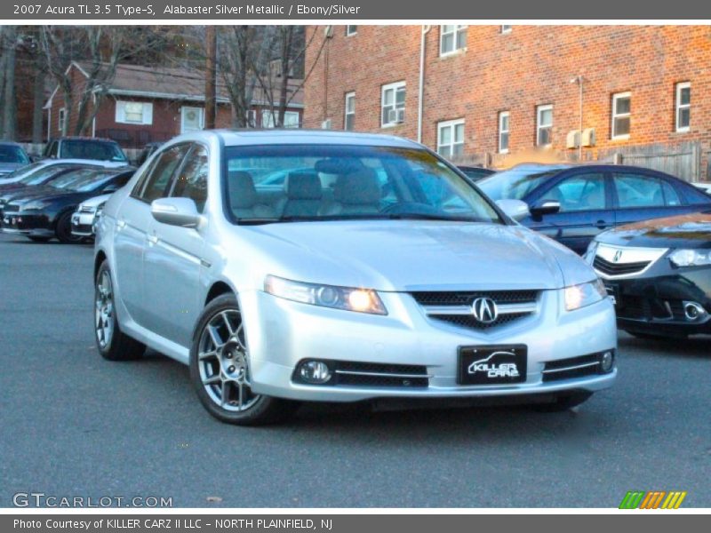 Alabaster Silver Metallic / Ebony/Silver 2007 Acura TL 3.5 Type-S
