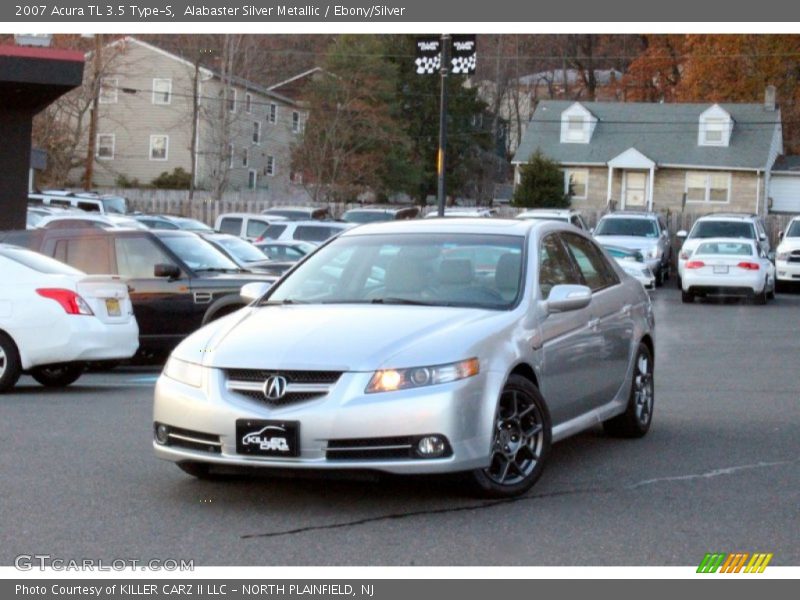 Alabaster Silver Metallic / Ebony/Silver 2007 Acura TL 3.5 Type-S