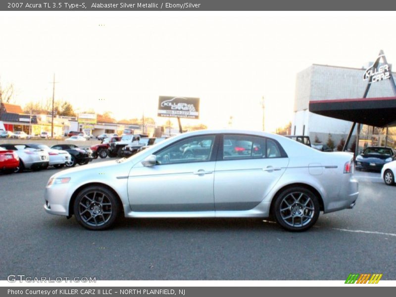 Alabaster Silver Metallic / Ebony/Silver 2007 Acura TL 3.5 Type-S