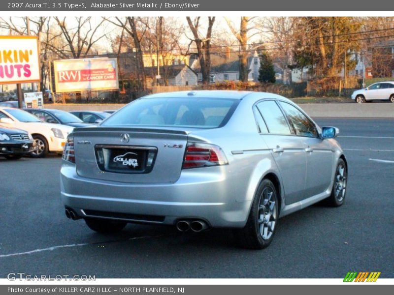 Alabaster Silver Metallic / Ebony/Silver 2007 Acura TL 3.5 Type-S