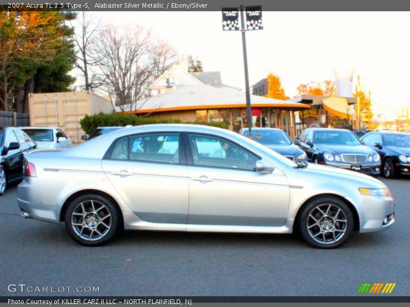 Alabaster Silver Metallic / Ebony/Silver 2007 Acura TL 3.5 Type-S