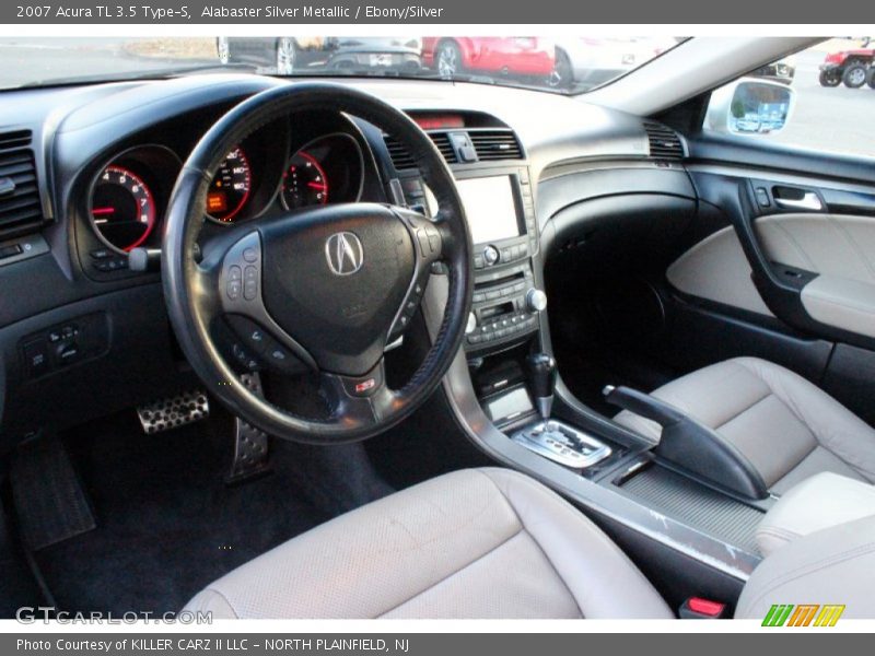 Alabaster Silver Metallic / Ebony/Silver 2007 Acura TL 3.5 Type-S