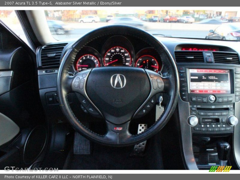 Alabaster Silver Metallic / Ebony/Silver 2007 Acura TL 3.5 Type-S