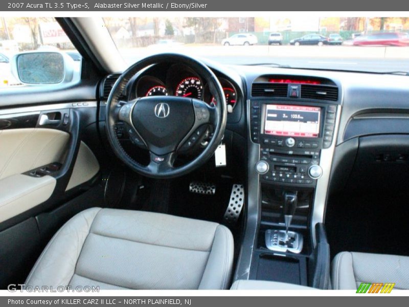 Alabaster Silver Metallic / Ebony/Silver 2007 Acura TL 3.5 Type-S