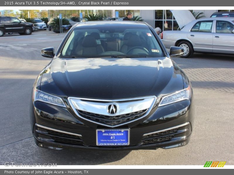 Crystal Black Pearl / Espresso 2015 Acura TLX 3.5 Technology SH-AWD