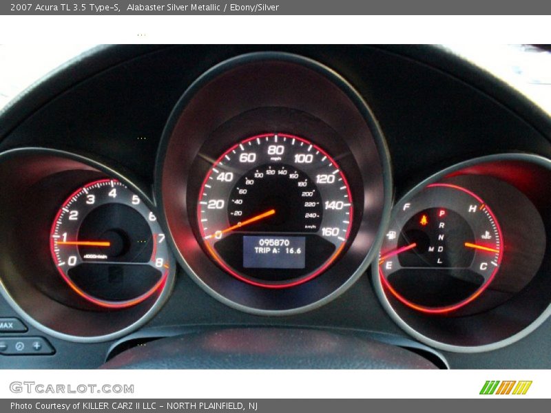Alabaster Silver Metallic / Ebony/Silver 2007 Acura TL 3.5 Type-S