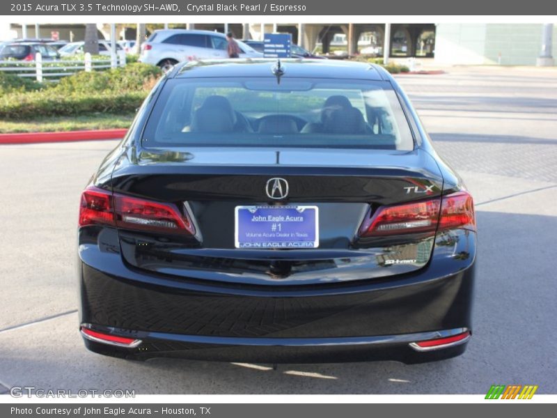 Crystal Black Pearl / Espresso 2015 Acura TLX 3.5 Technology SH-AWD