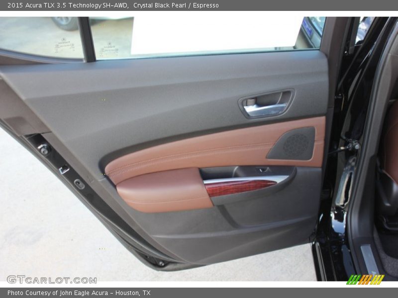 Crystal Black Pearl / Espresso 2015 Acura TLX 3.5 Technology SH-AWD