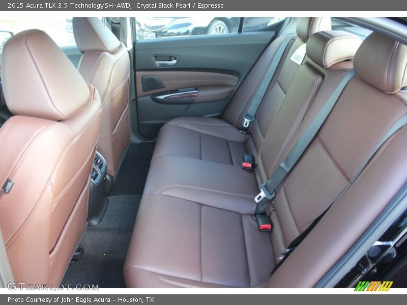 Rear Seat of 2015 TLX 3.5 Technology SH-AWD