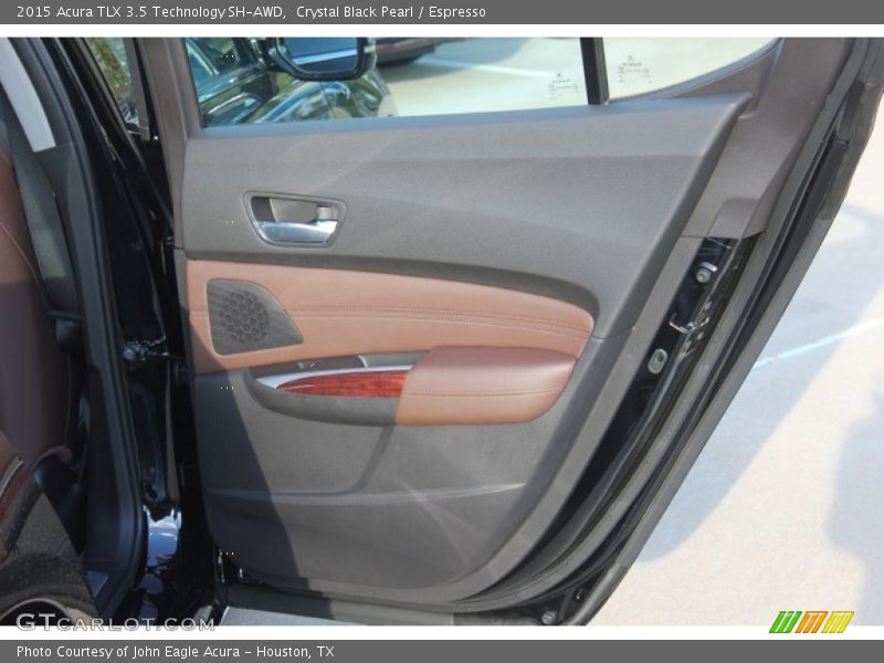 Crystal Black Pearl / Espresso 2015 Acura TLX 3.5 Technology SH-AWD