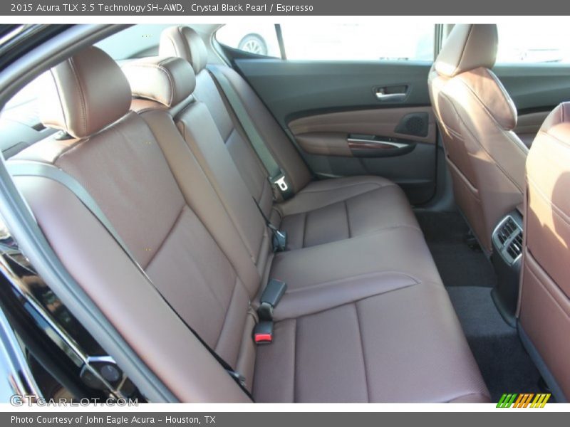 Crystal Black Pearl / Espresso 2015 Acura TLX 3.5 Technology SH-AWD