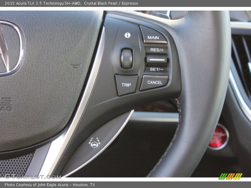 Crystal Black Pearl / Espresso 2015 Acura TLX 3.5 Technology SH-AWD