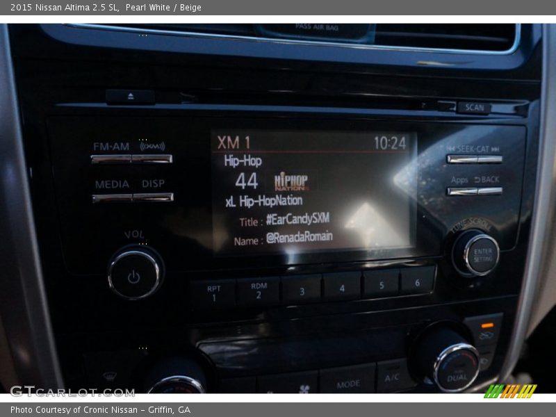 Pearl White / Beige 2015 Nissan Altima 2.5 SL