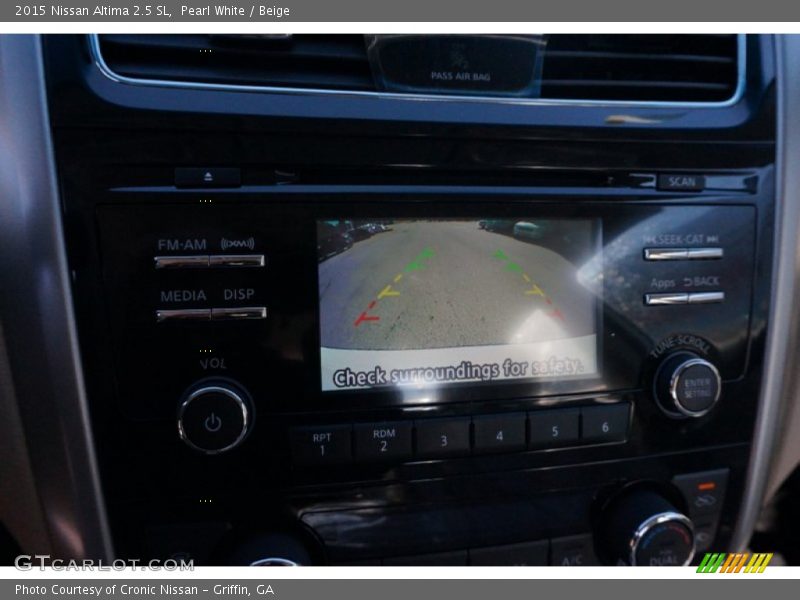 Pearl White / Beige 2015 Nissan Altima 2.5 SL