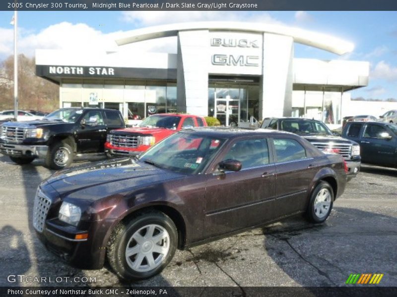 Midnight Blue Pearlcoat / Dark Slate Gray/Light Graystone 2005 Chrysler 300 Touring
