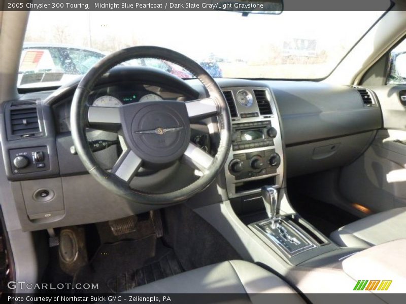 Midnight Blue Pearlcoat / Dark Slate Gray/Light Graystone 2005 Chrysler 300 Touring