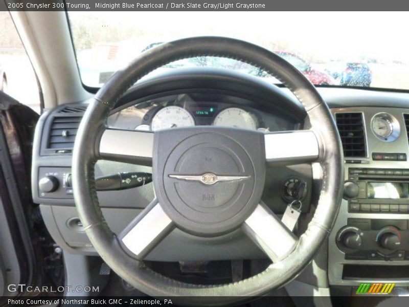 Midnight Blue Pearlcoat / Dark Slate Gray/Light Graystone 2005 Chrysler 300 Touring