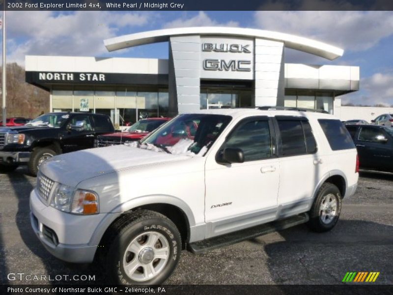 White Pearl / Midnight Grey 2002 Ford Explorer Limited 4x4