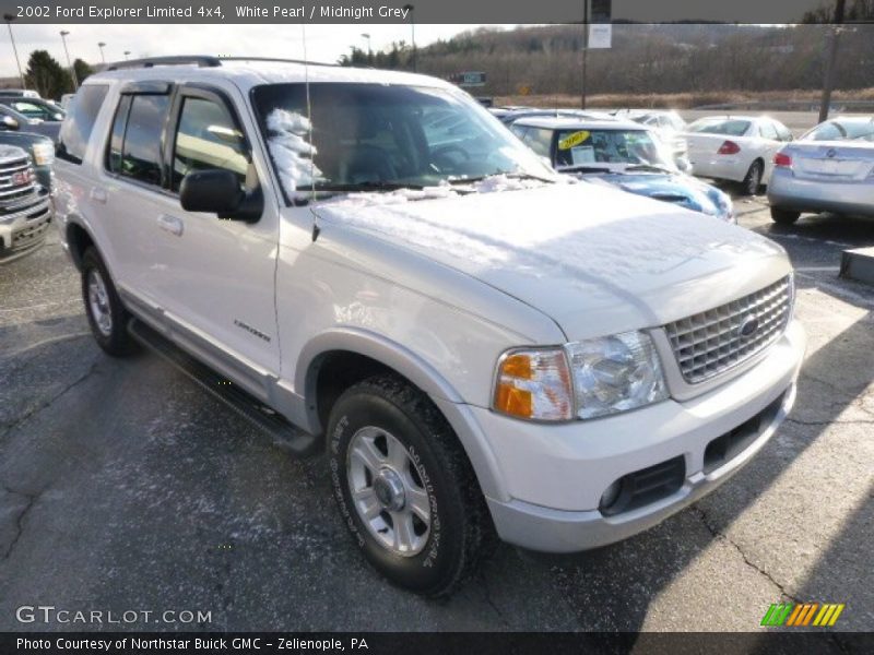 White Pearl / Midnight Grey 2002 Ford Explorer Limited 4x4