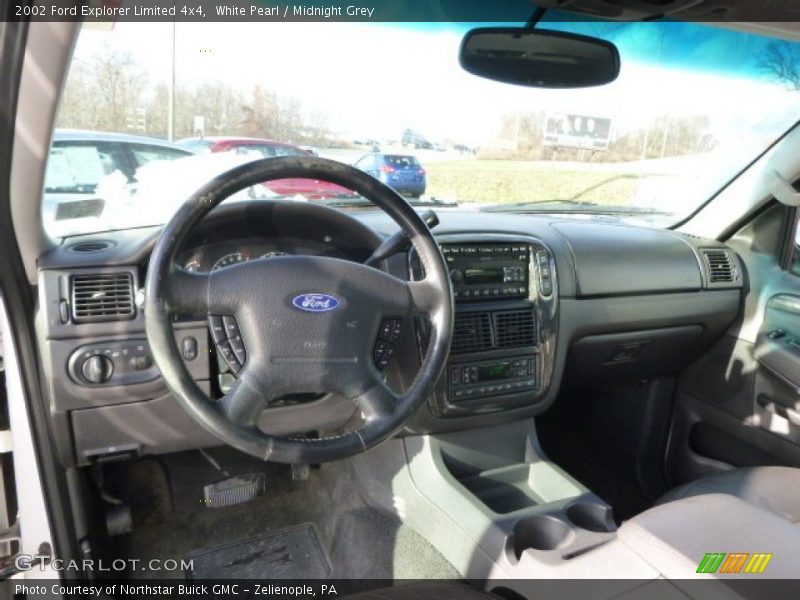 White Pearl / Midnight Grey 2002 Ford Explorer Limited 4x4