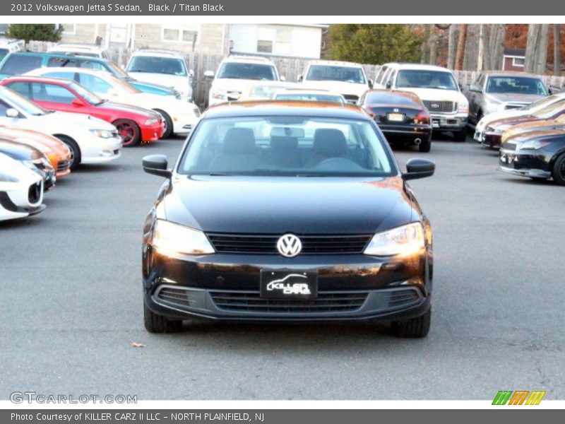 Black / Titan Black 2012 Volkswagen Jetta S Sedan
