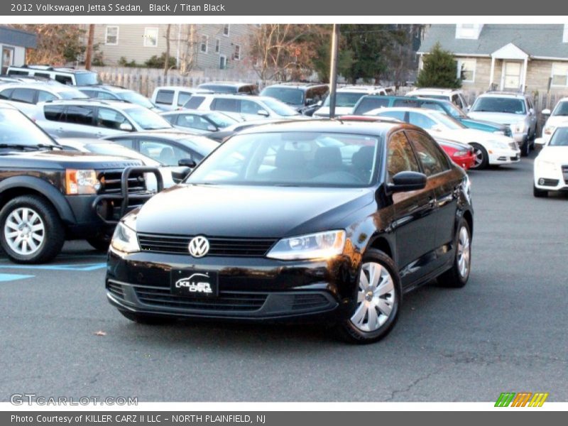 Black / Titan Black 2012 Volkswagen Jetta S Sedan