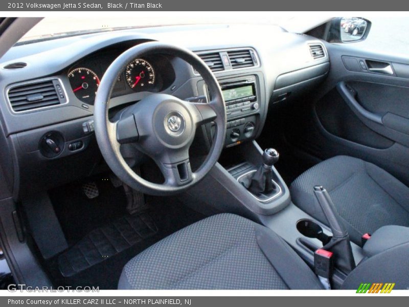 Black / Titan Black 2012 Volkswagen Jetta S Sedan