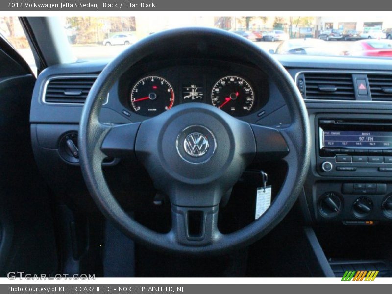 Black / Titan Black 2012 Volkswagen Jetta S Sedan