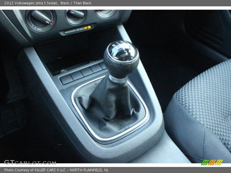 Black / Titan Black 2012 Volkswagen Jetta S Sedan