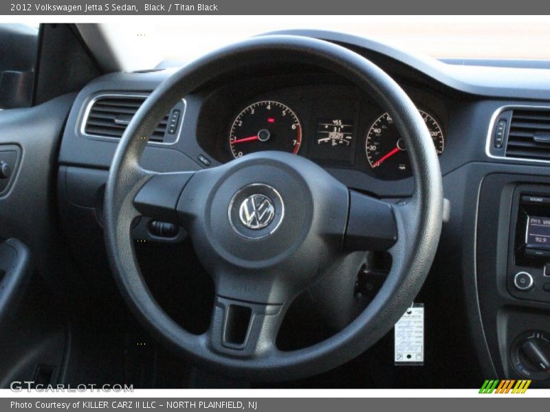 Black / Titan Black 2012 Volkswagen Jetta S Sedan