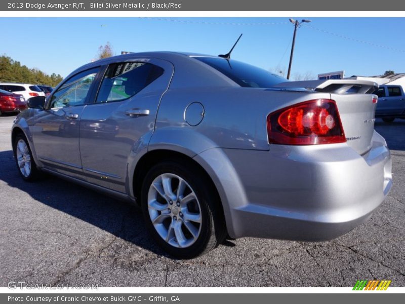Billet Silver Metallic / Black/Red 2013 Dodge Avenger R/T