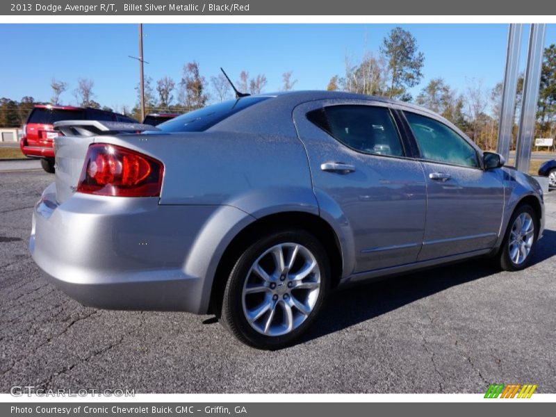 Billet Silver Metallic / Black/Red 2013 Dodge Avenger R/T