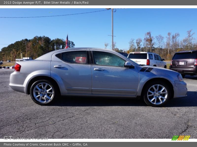 Billet Silver Metallic / Black/Red 2013 Dodge Avenger R/T