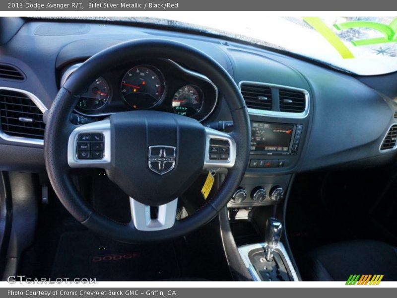 Billet Silver Metallic / Black/Red 2013 Dodge Avenger R/T