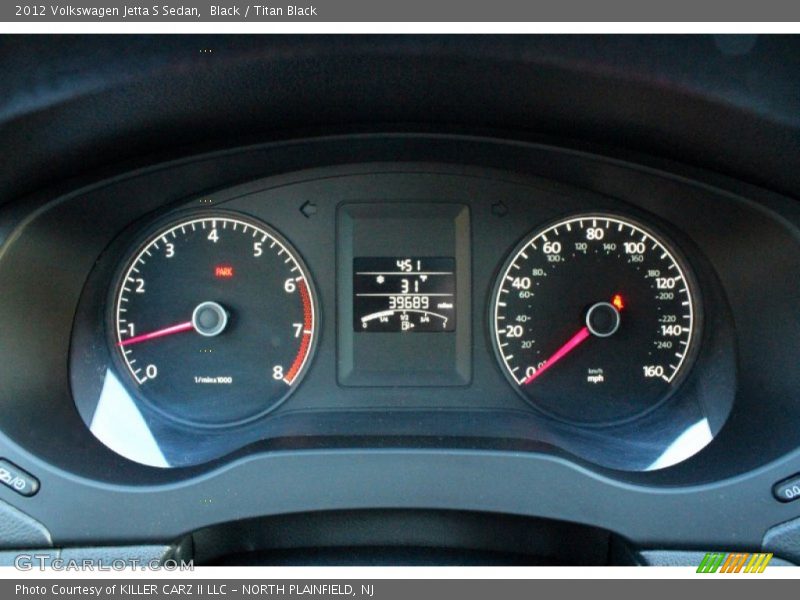 Black / Titan Black 2012 Volkswagen Jetta S Sedan