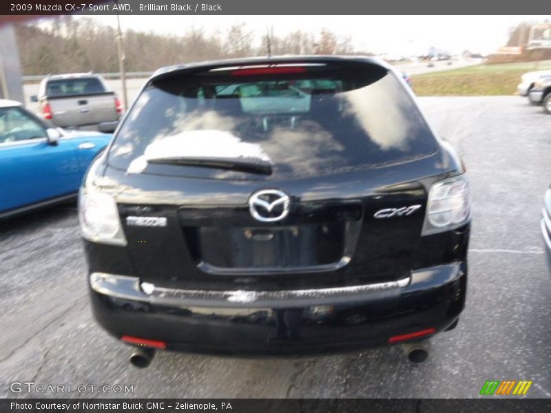 Brilliant Black / Black 2009 Mazda CX-7 Sport AWD