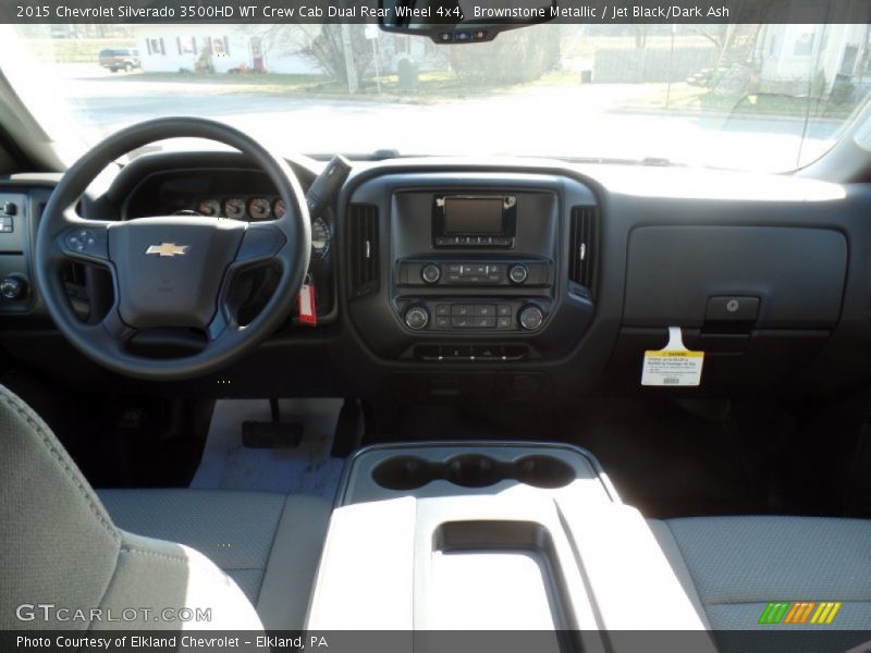 Brownstone Metallic / Jet Black/Dark Ash 2015 Chevrolet Silverado 3500HD WT Crew Cab Dual Rear Wheel 4x4