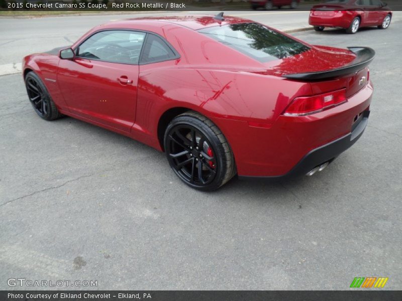 Red Rock Metallic / Black 2015 Chevrolet Camaro SS Coupe