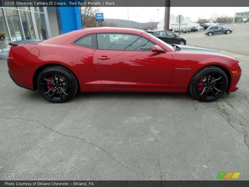 Red Rock Metallic / Black 2015 Chevrolet Camaro SS Coupe