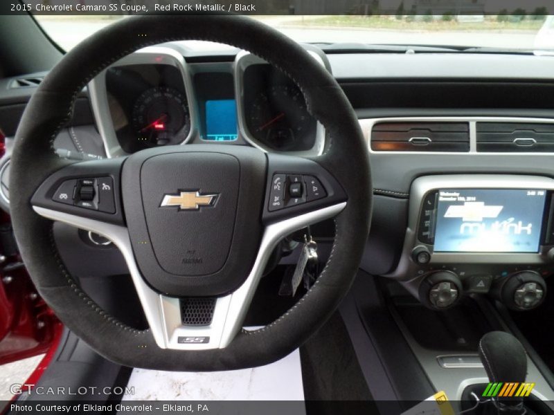 Red Rock Metallic / Black 2015 Chevrolet Camaro SS Coupe