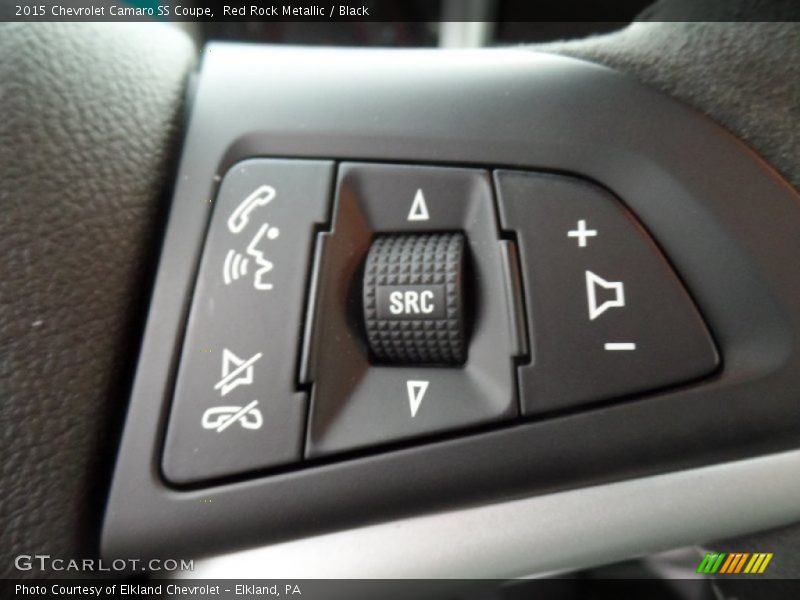 Red Rock Metallic / Black 2015 Chevrolet Camaro SS Coupe