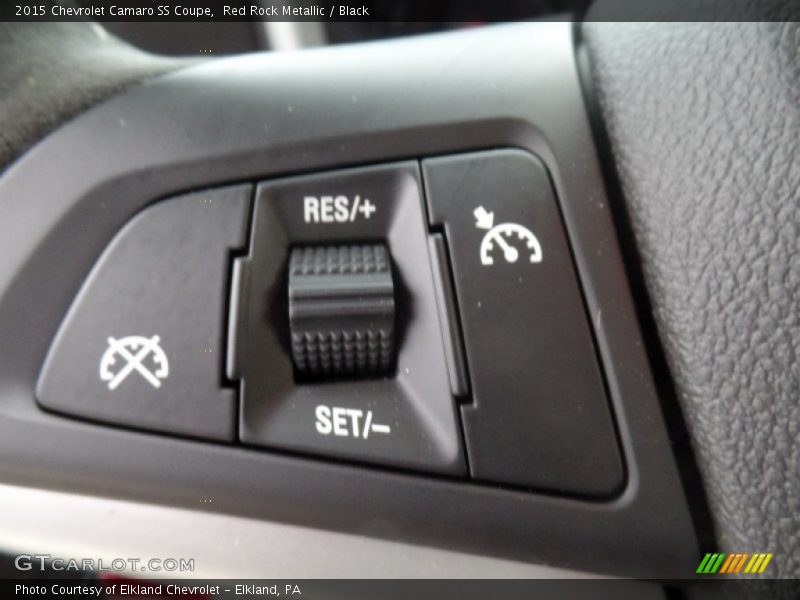 Red Rock Metallic / Black 2015 Chevrolet Camaro SS Coupe