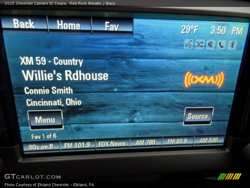 Red Rock Metallic / Black 2015 Chevrolet Camaro SS Coupe