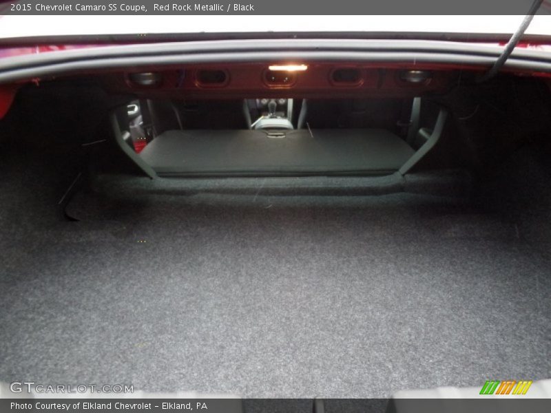 Red Rock Metallic / Black 2015 Chevrolet Camaro SS Coupe